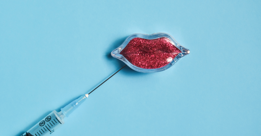 O ácido hialurônico pode ser usado para aumentar o volume dos lábios.